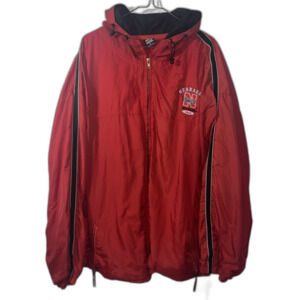 Vintage Starter Varsity Jacket Nebraska Windbreaker Track Athletic Red Men's 3X